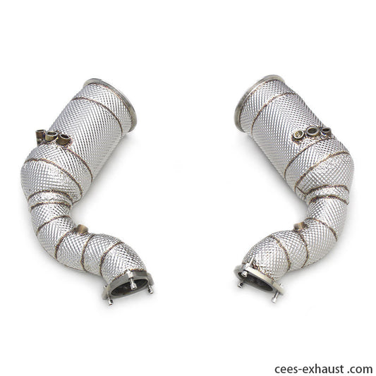 Audi RSQ8 Stainless Steel Catted Header Downpipe Exhaust System