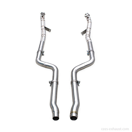 Mercedes-Benz CLS350 3.5L Stainless Steel Heat shield Downpipe Exhaust System