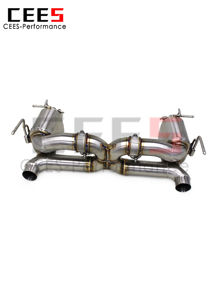 CEES Catback Exhaust for Ferrari488 2015-2019 Performance Exhaust Pipe Muffler Titanium Alloy Valve Escape Car Exhaust System