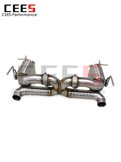 CEES Catback Exhaust for Ferrari488 2015-2019 Performance Exhaust Pipe Muffler Titanium Alloy Valve Escape Car Exhaust System