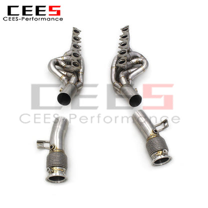 Lamborghini Huracan LP580/LP610 V10 5.2L Stainless Steel Manifold Header Exhaust System