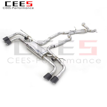 CEES Valved Catback Exhaust For PORSCHE Cayenne 958 4.8 2010-2016 Exhaust Pipe Muffler 304 Stainless Steel Exhaust Systems