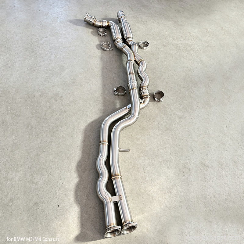 f82 m4 equal length midpipe exhaust pipes