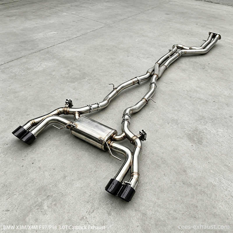 BMW X3M F97 / X4M F98 3.0T Valved Sport Exhaust System（with Z Pipe / X Pipe Design）