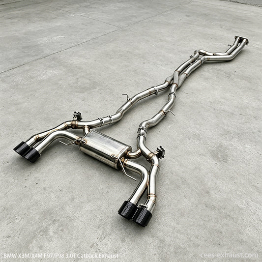BMW X3M F97 / X4M F98 3.0T Valved Sport Exhaust System（with Z Pipe / X Pipe Design）