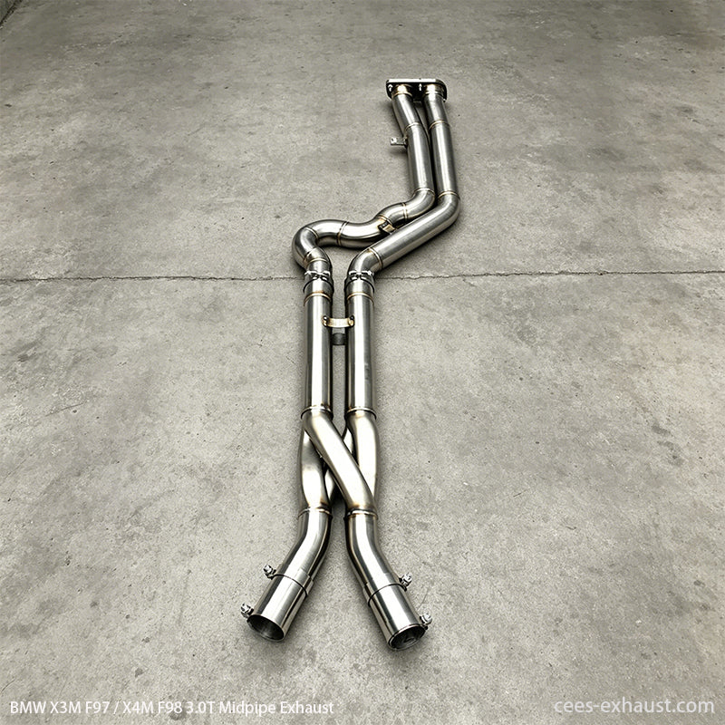 BMW X3M F97 / X4M F98 3.0T Equal Length Midpipe Exhaust System