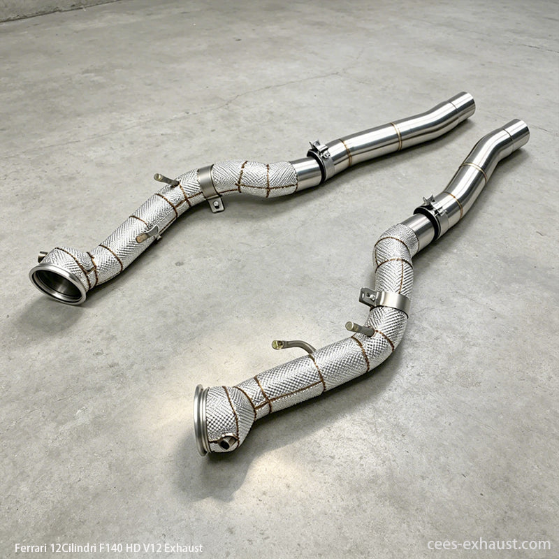 ferrari 12 cilindri exhaust