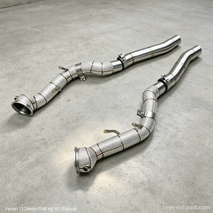 ferrari 12 cilindri exhaust