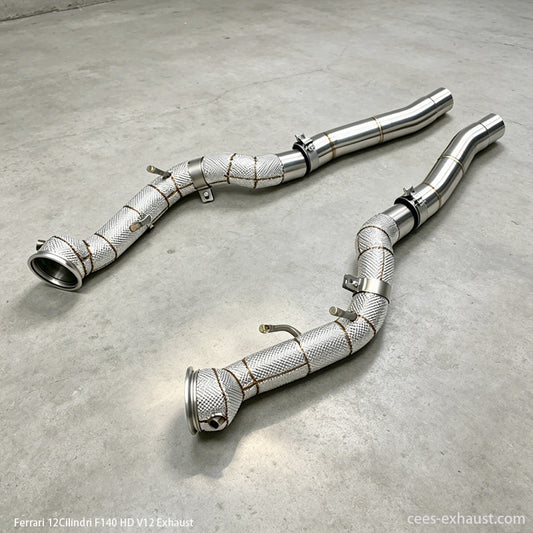 ferrari 12 cilindri exhaust