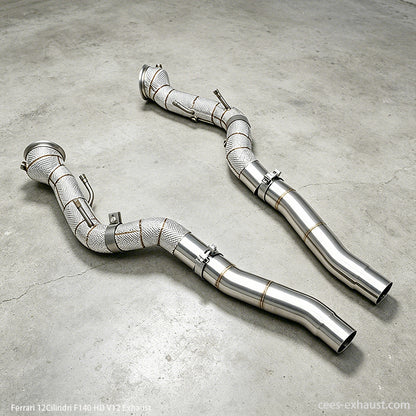ferrari 12 cilindri exhaust pipes