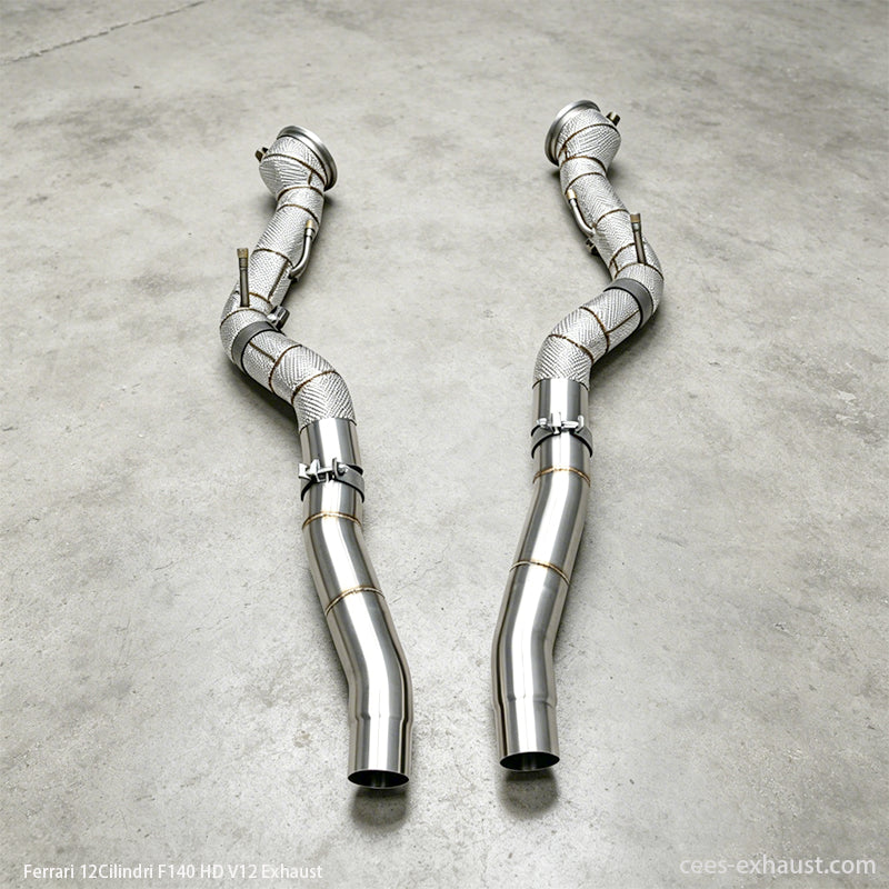ferrari 12 cilindri exhaust pipe