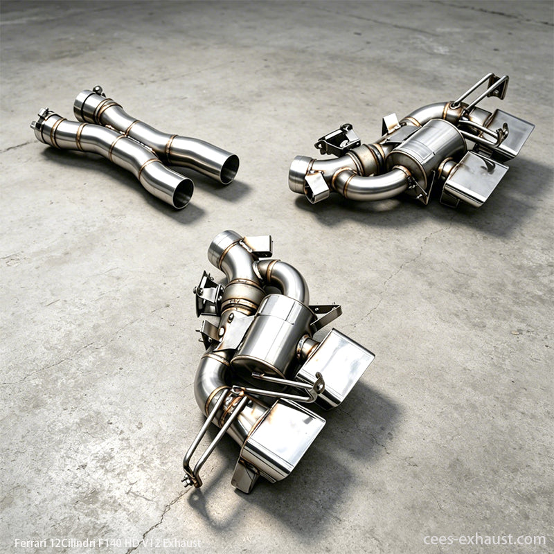 ferrari 12 cilindri exhaust