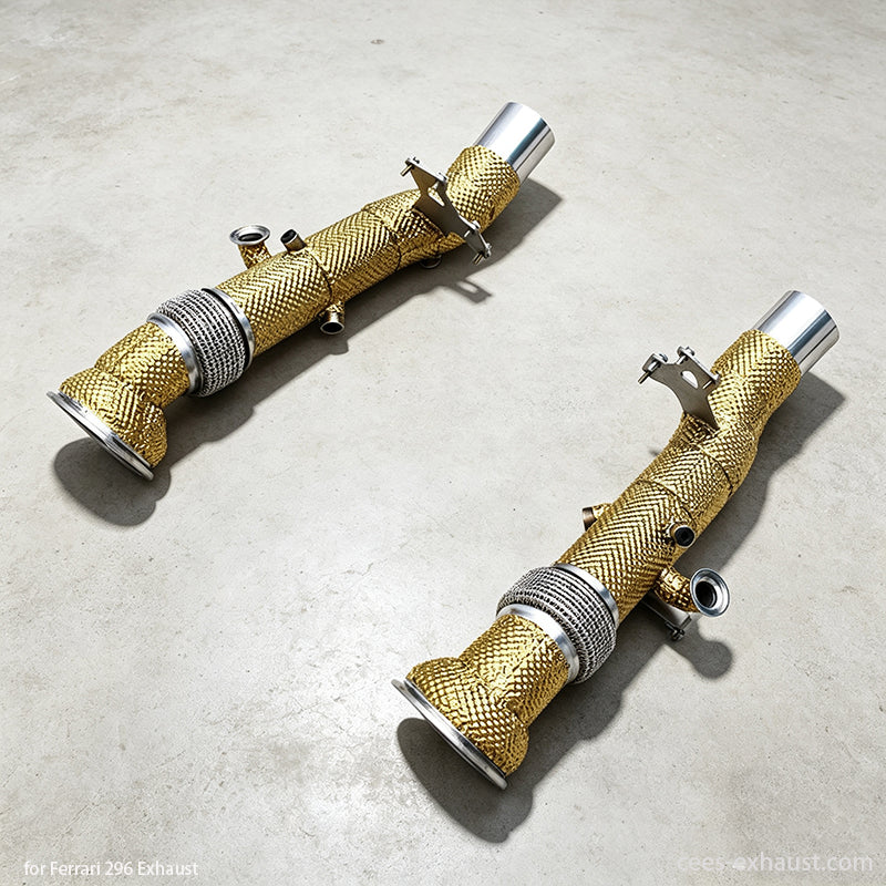 ferrari 296 GTS downpipe