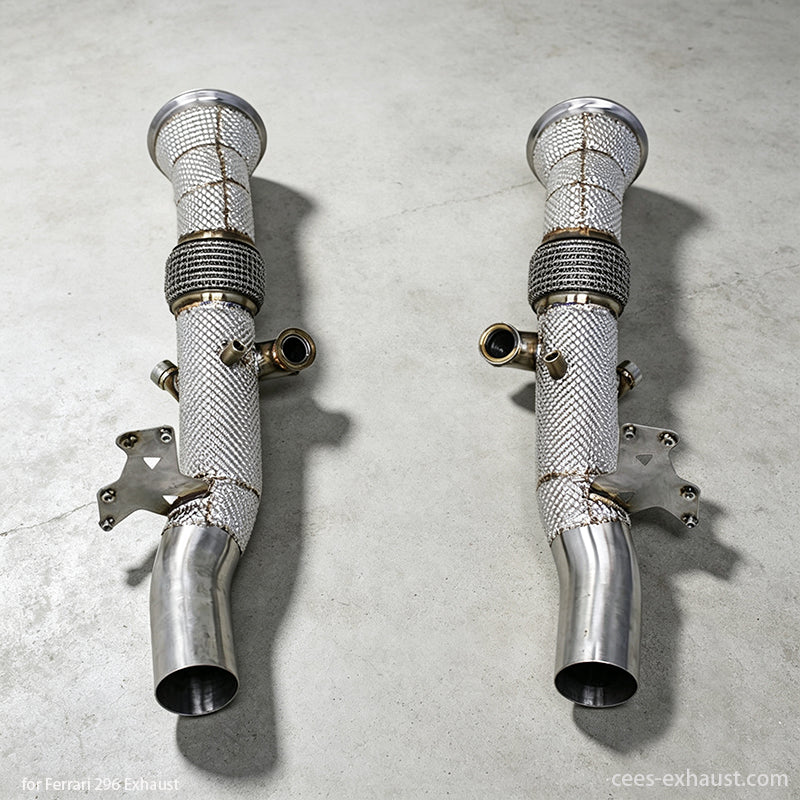 ferrari 296 exhaust