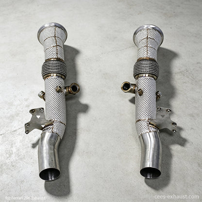 ferrari 296 exhaust