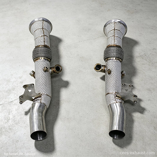 ferrari 296 exhaust