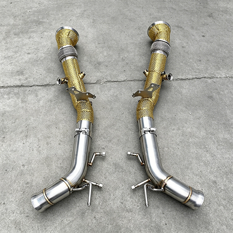 ferrari 296 exhaust system