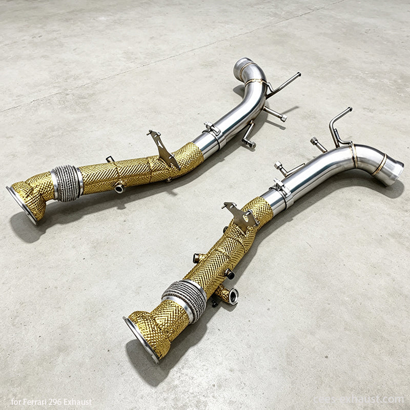 ferrari 296 gtb exhaust pipe