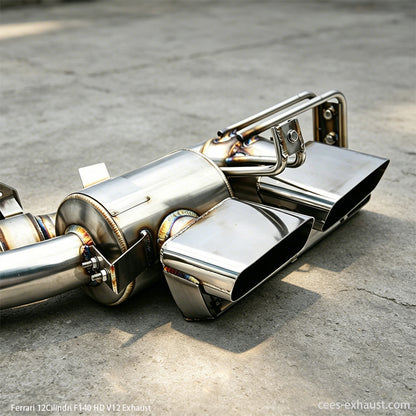 ferrari f140 exhaust