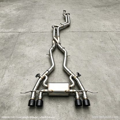 BMW G87 M2 Z Pipe Equal Length Midpipe Valved Sport Exhaust System