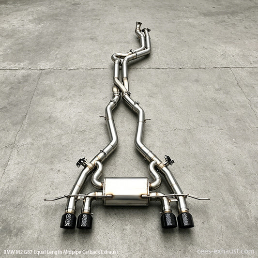 BMW G87 M2 Z Pipe Equal Length Midpipe Valved Sport Exhaust System