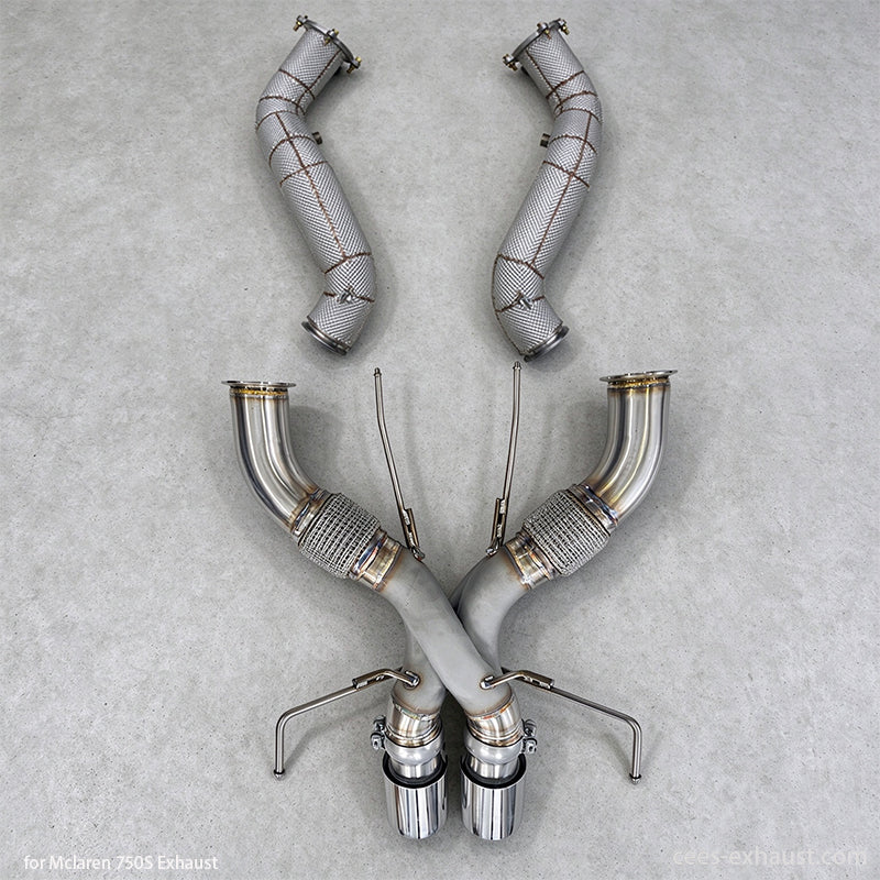 mclaren 750s exhaust pipe