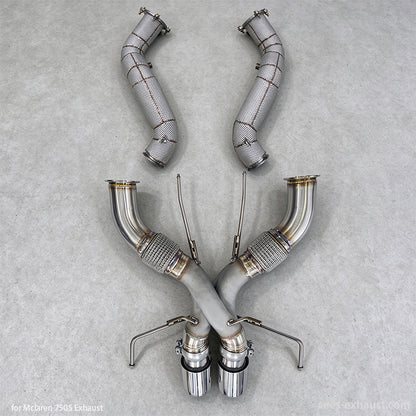 mclaren 750s exhaust pipe