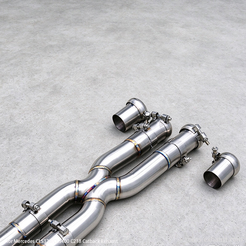 mercedes_c218_valved_muffler exhaust