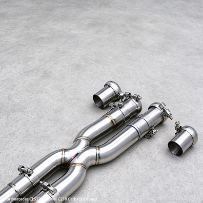 mercedes_c218_valved_muffler exhaust