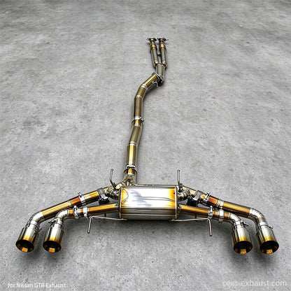 nissan gtr exhaust system