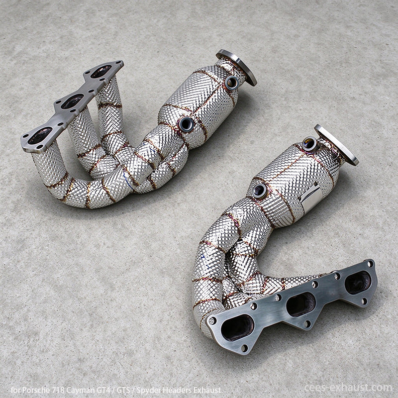 porsche 718 headers