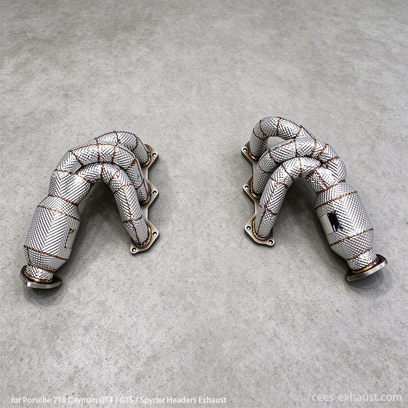 porsche 718 headers