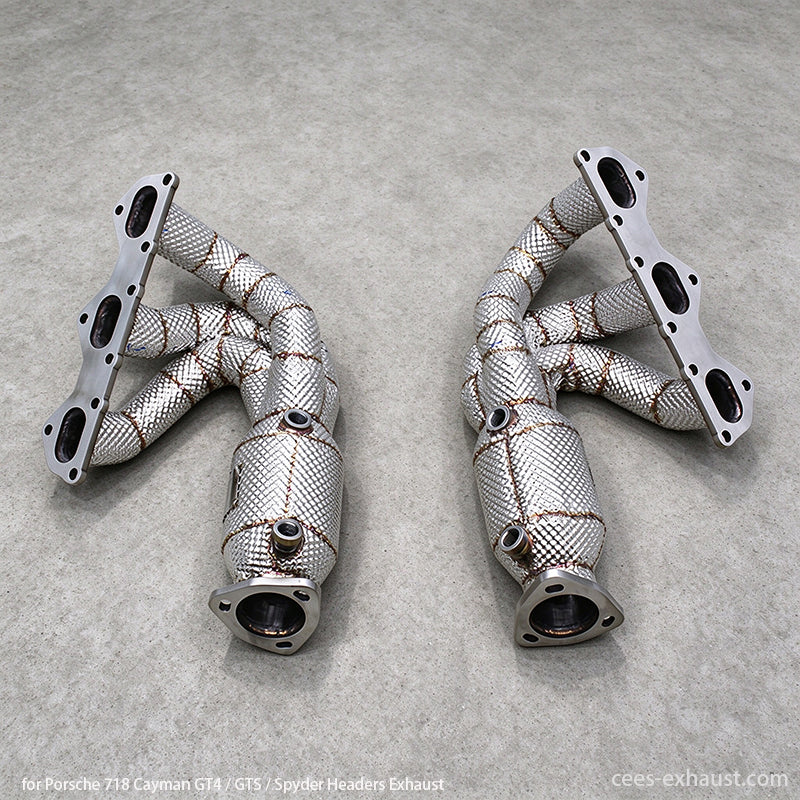 porsche 718 headers