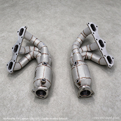 porsche 718 headers