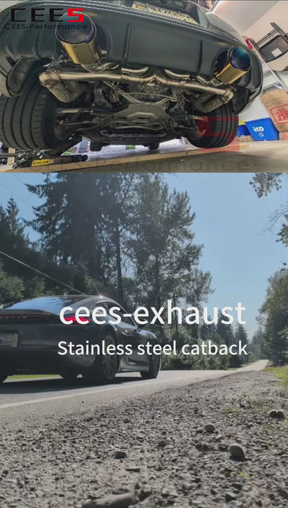 Porsche 718 Cayman GT4 / GTS / Spyder 4.0L Valved Sport Exhaust System