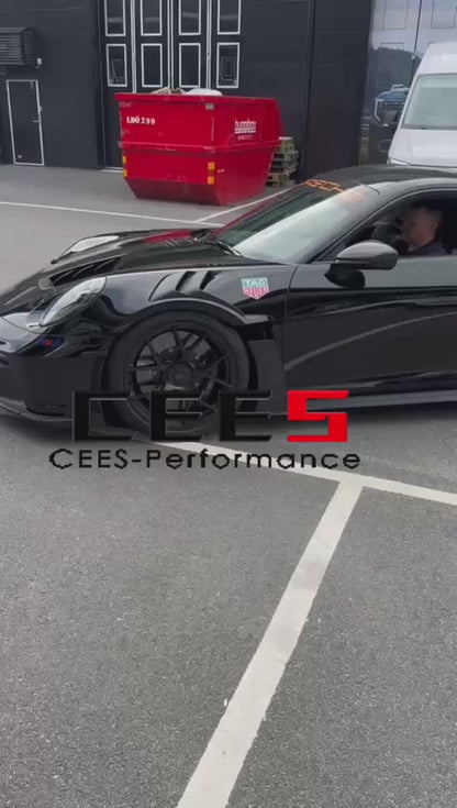 CEES Exhaust manifold Catalytic converter For Porsche 911 992 GT3 4.0 2017-2024 without catalyst Catless downpipe Exhaust Pipe