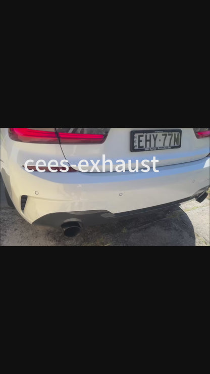 BMW 325i/330i G20/G28 B48/2.0T/B58/3.0T 2020-2024 Stainless Steel Valved Sport Exhaust System