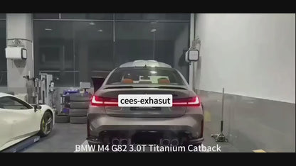 CEES Titanium Catback Exhaust System For BMW M3/M4 G80/G82/G8X 3.0T 2019-2023 Valvetronic Exhaust Pipe Muffler