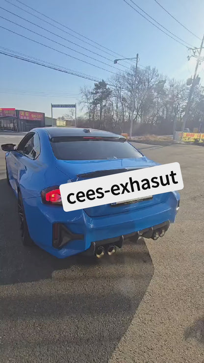 BMW M2 G87 Equal Length Catback Valved Exhaust System