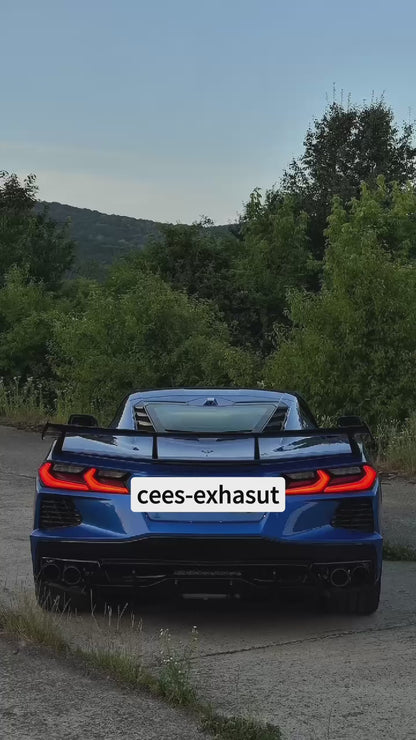 cees Catback Exhaust Valve for Chevrolet CORVETTE C8 2019-2022 Stainless Steel Exhaust 3 Inch Pipe Muffler Downpipes System