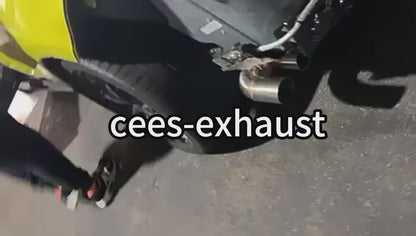 cees Full Exhaust System For Chevrolet CORVETTE C8 2019-2023 3inch Pipe Straight Downpipe Valvetronic Muffler Catback Race Sport