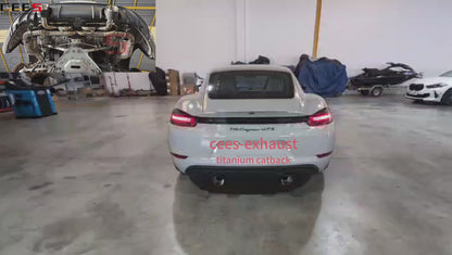 Porsche 718 Cayman GT4 / GTS / Spyder 4.0L Valved Sport Exhaust System