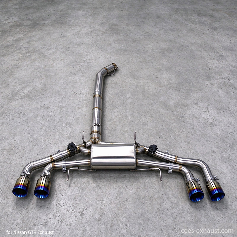 Nissan GTR R35 Valved Sport Exhaust System (Catback and Y-Pipe Exhaust)