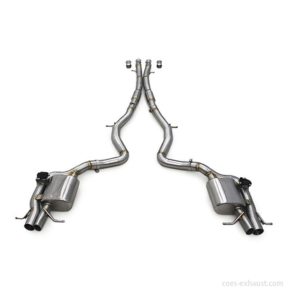 Catback Exhaust For Mercedes-Benz S560 W222 2018-2019 Stainless Steel Escape Exhaust Pipe Muffler Car Exhaust System