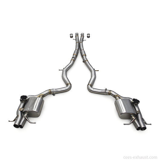 Catback Exhaust For Mercedes-Benz S560 W222 2018-2019 Stainless Steel Escape Exhaust Pipe Muffler Car Exhaust System