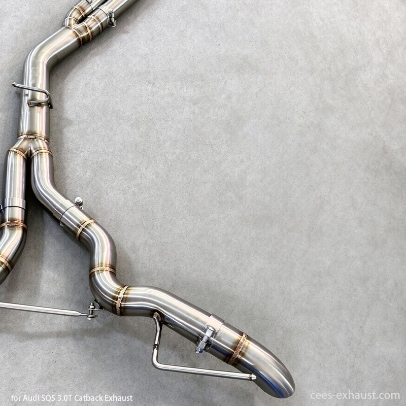 Audi SQ5 8Y 3.0T Valved Sport Exhaust System (No Muffler) 2018-2024