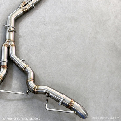 Audi SQ5 8Y 3.0T Valved Sport Exhaust System (No Muffler) 2018-2024