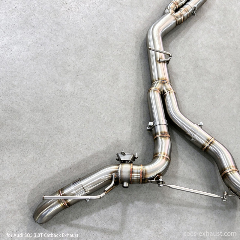 Audi SQ5 8Y 3.0T Valved Sport Exhaust System (No Muffler) 2018-2024