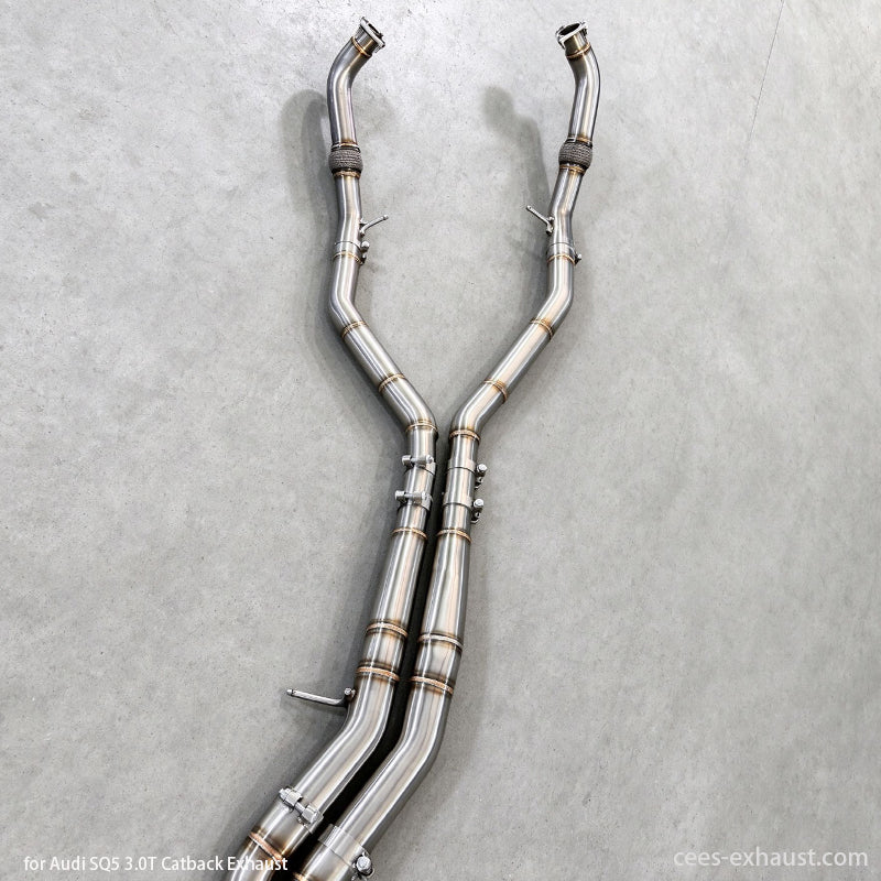Audi SQ5 8Y 3.0T Valved Sport Exhaust System (No Muffler) 2018-2024