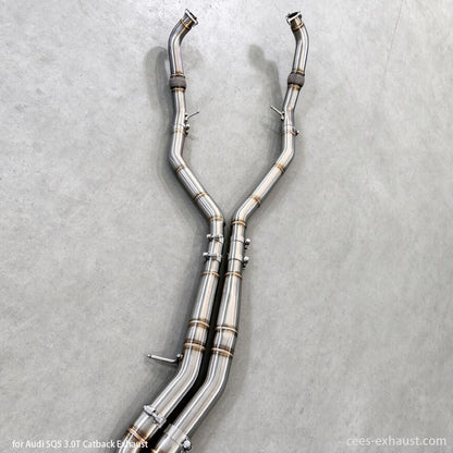 Audi SQ5 8Y 3.0T Valved Sport Exhaust System (No Muffler) 2018-2024
